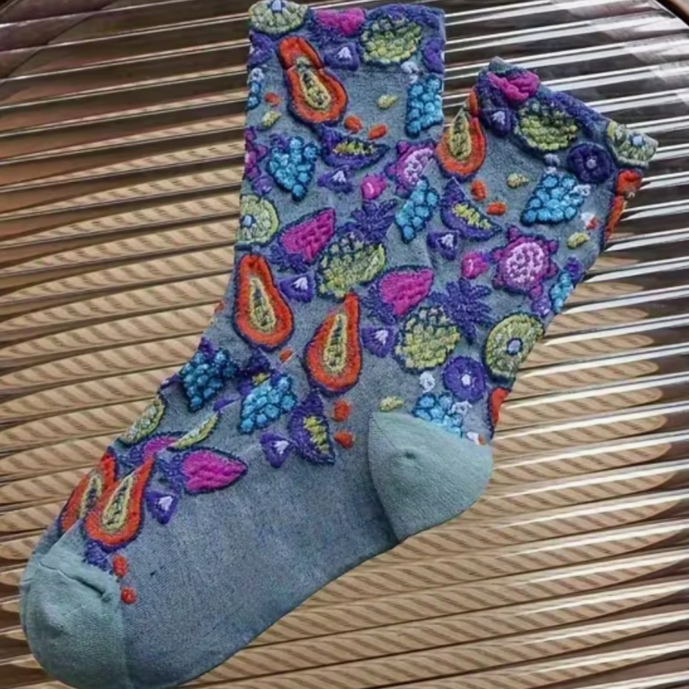 $5🔥 Fun Fruity Socks - Picture 4 of 9